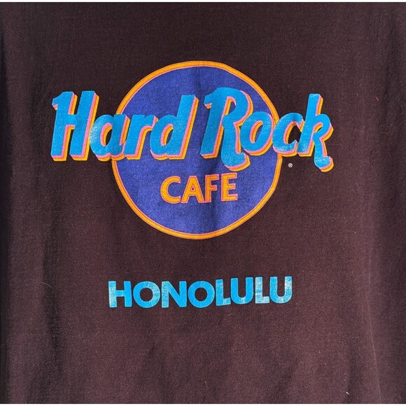 HARD ROCK CAFE HONOLULU Men's Short Sleeve Black T-Shirt XL - Picture 2 of 4
